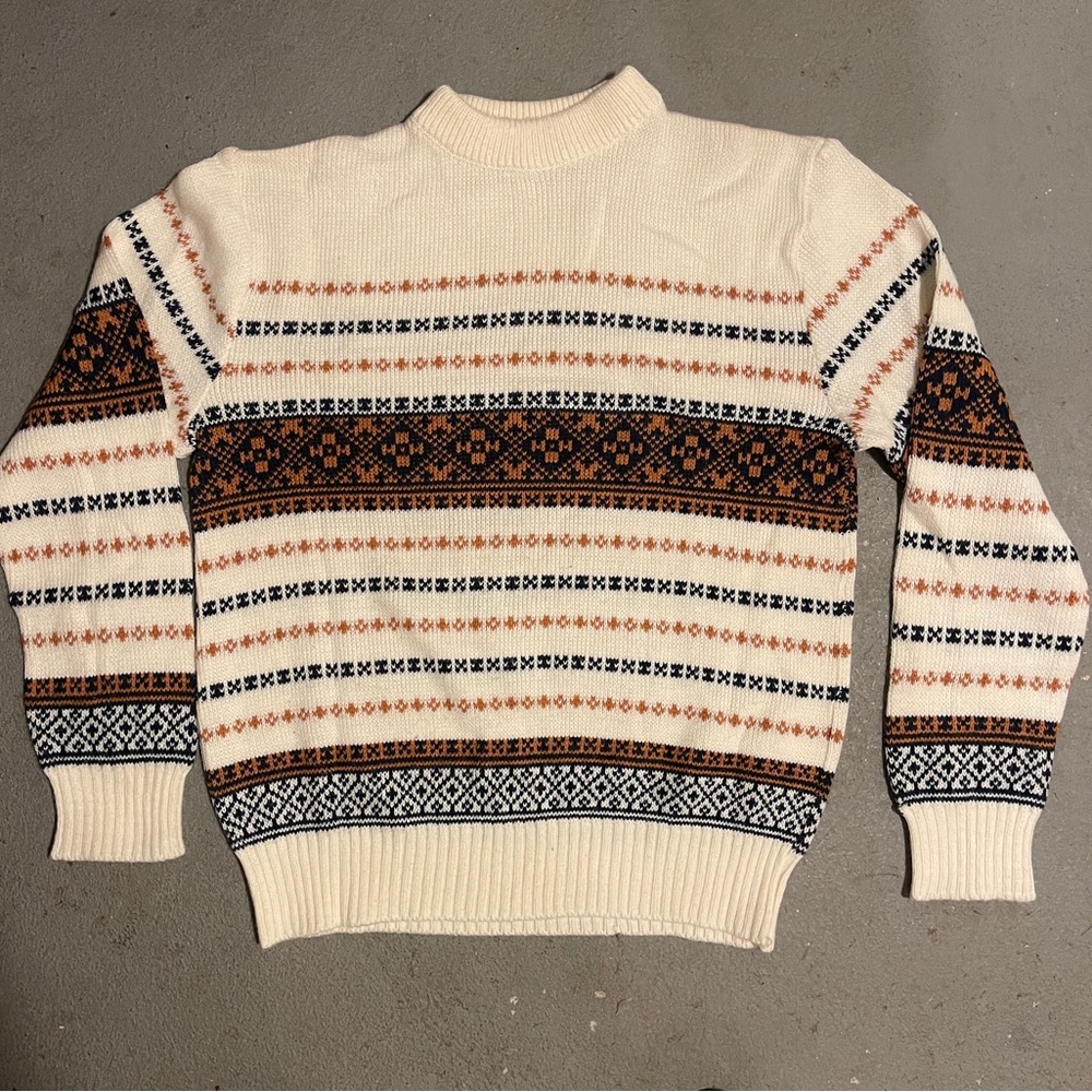 Cream Sweater, Kingsport Men’s MEDIUM Design
